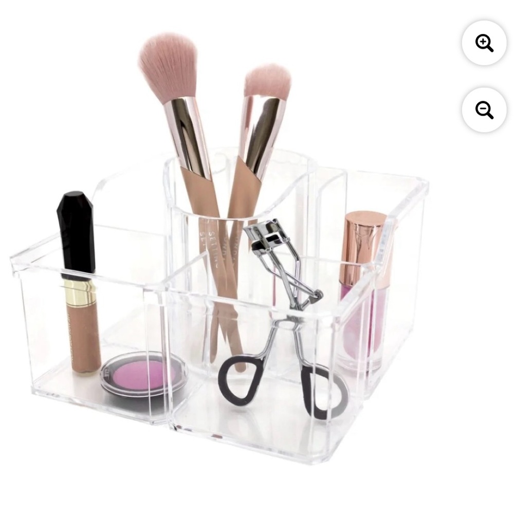 Clear Makeup Organizer - 6 Compartments